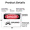 Signmission Explosives Danger Sign, Plastic, 18in W x 12in L, 2PK OS-2PACK-DS-P-1218-L-1212 - alternate 6